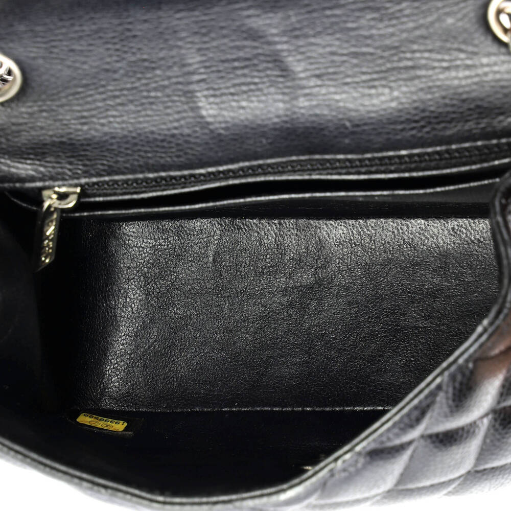 Chanel Mini Square Classic Single Flap Bag Quilted Caviar - Picture 5 of 7